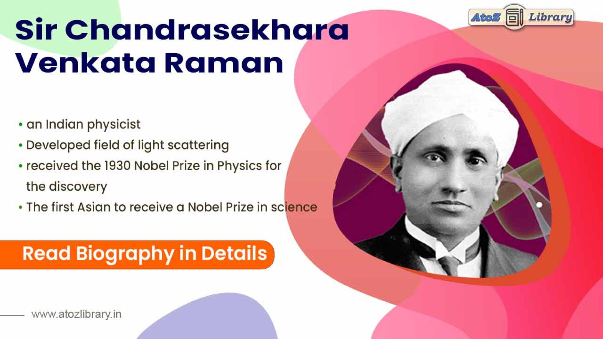 cv raman biography 500 words