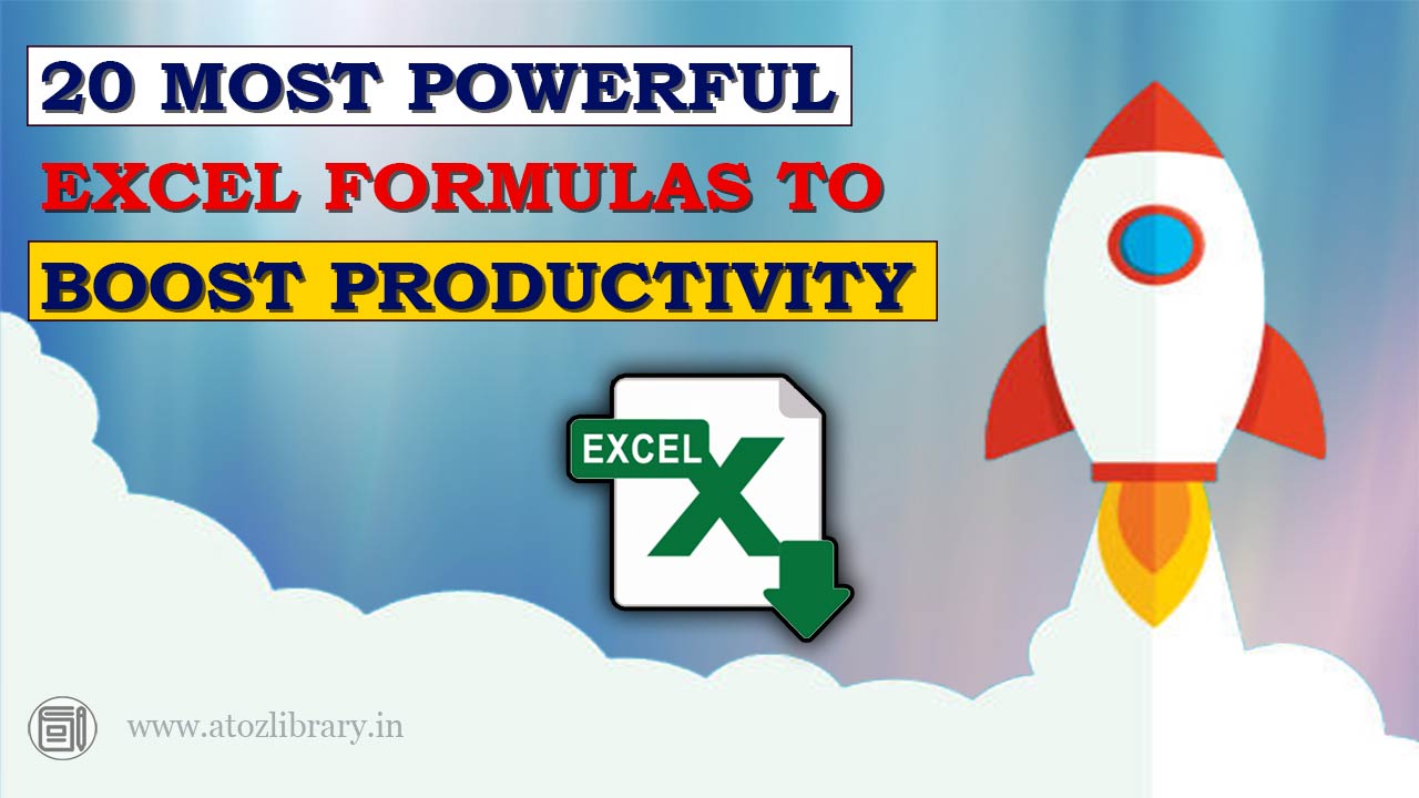 20 Most Powerful Excel Formulas To Boost Your Productivity