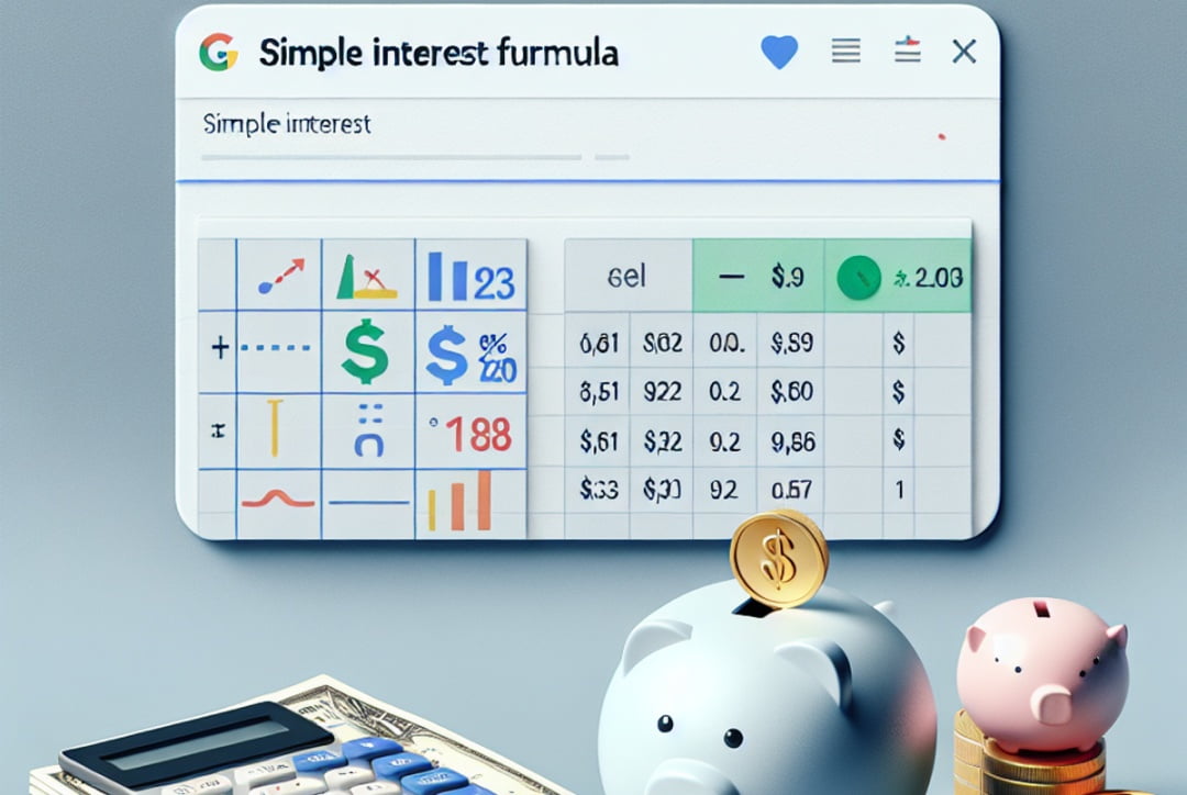 Simple Interest Formula in Google Sheets